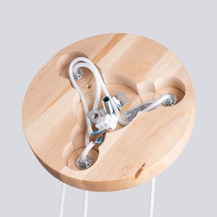Lestenec na vrvici PEKKA 3xG9/8W/230V bela