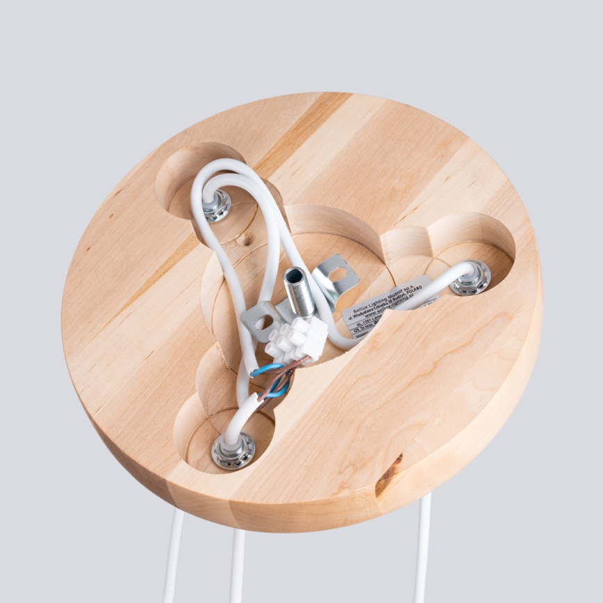 Lestenec na vrvici PEKKA 3xG9/8W/230V bela