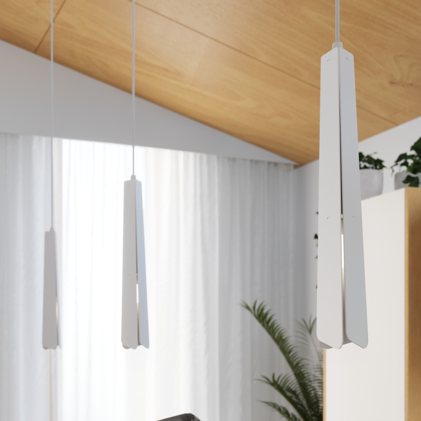 Lestenec na vrvici PRYSM 1xG9/8W/230V bela