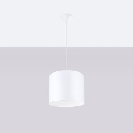 Lestenec na vrvici NOVA 1xE27/15W/230V pr. 30 cm bela