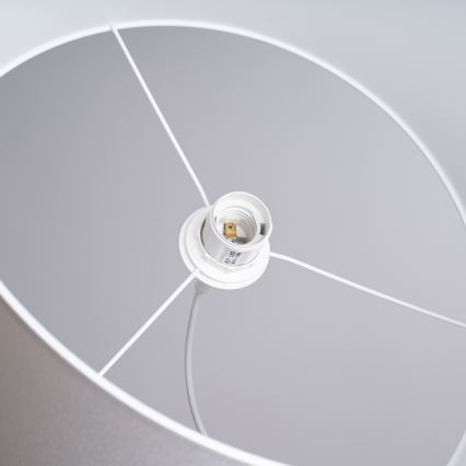 Lestenec na vrvici NOVA 1xE27/15W/230V pr. 40 cm bela