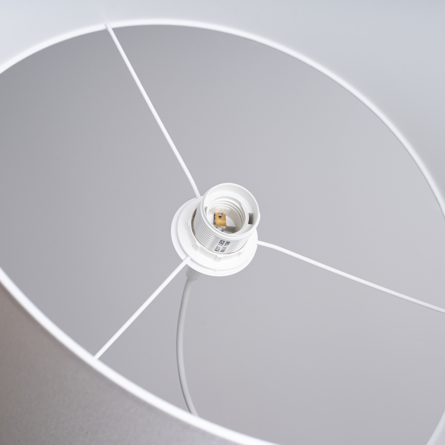 Lestenec na vrvici NOVA 1xE27/15W/230V pr. 40 cm bela