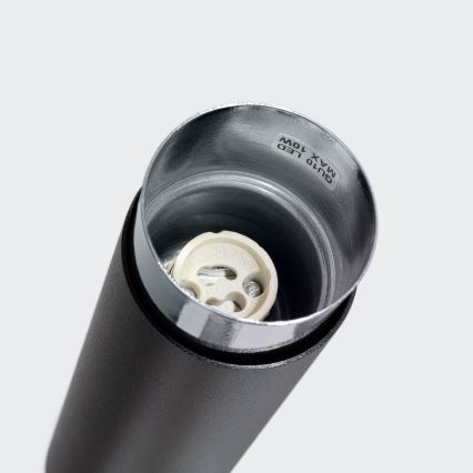 Reflektor NERO 1xGU10/10W/230V 12,5 cm črna/sijajni krom