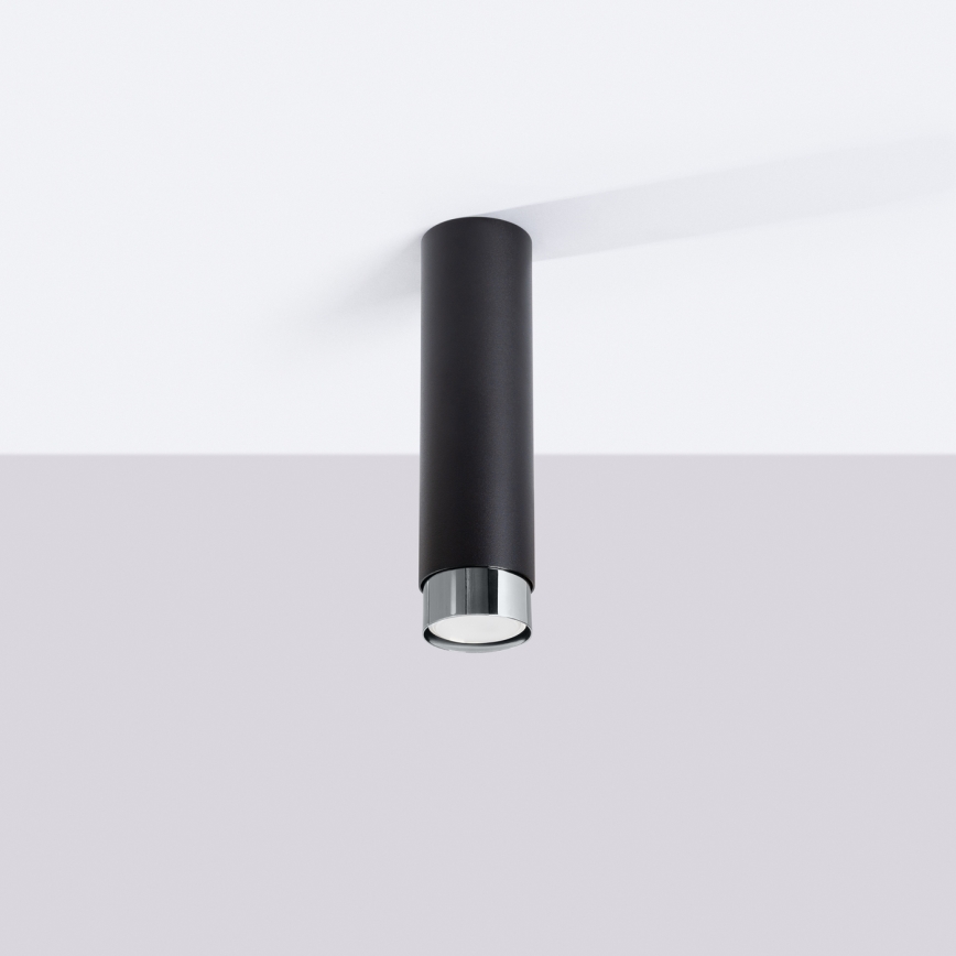Reflektor NERO 1xGU10/10W/230V 22,5 cm črna/sijajni krom