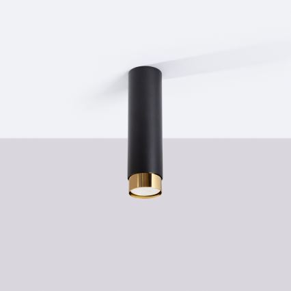 Reflektor NERO 1xGU10/10W/230V 22,5 cm črna/zlata