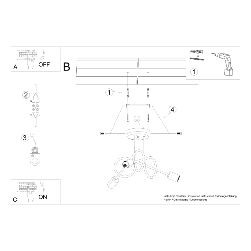 Lestenec LOOP 3xE27/15W/230V sijajni krom