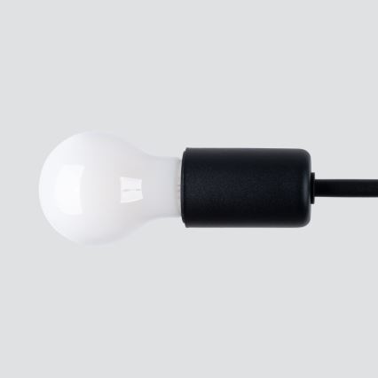 Lestenec na drogu NORAH 3xE27/15W/230V črna