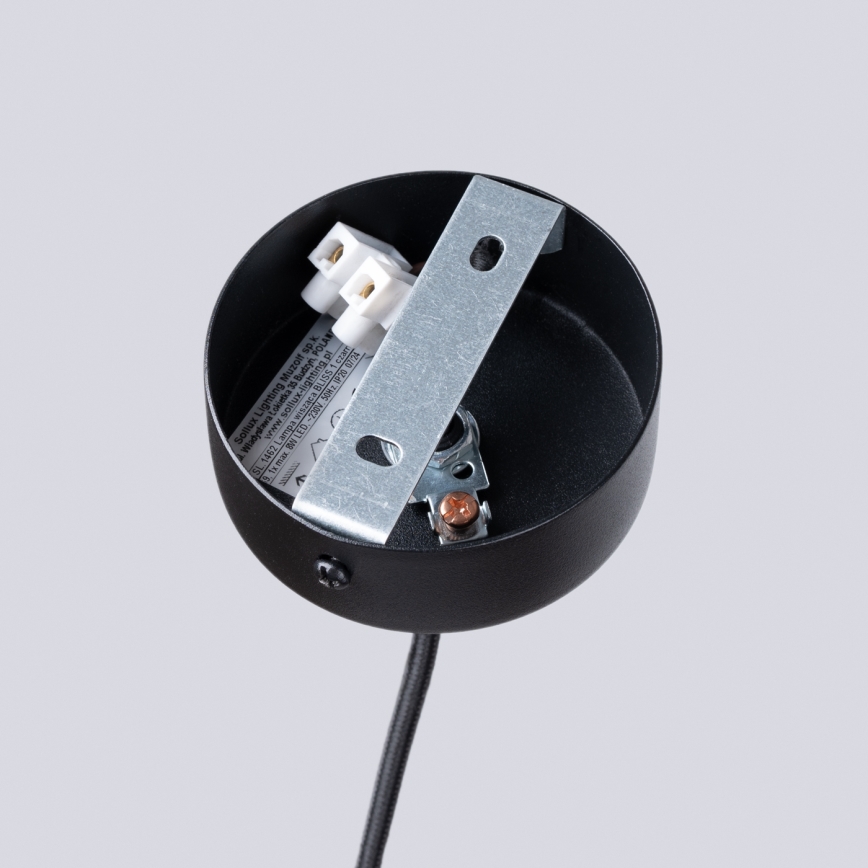 Lestenec na vrvici BLISS 1xG9/8W/230V črna