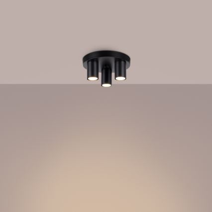 Reflektor LAGOS 3xGU10/10W/230V črna