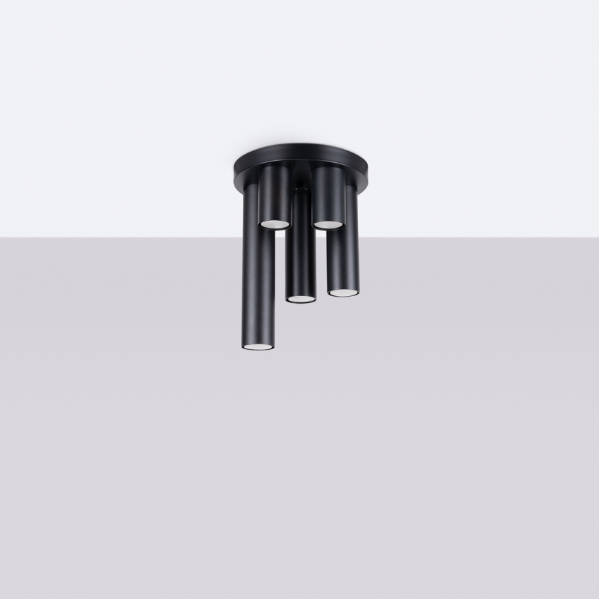Reflektor LAGOS 5xGU10/10W/230V črna
