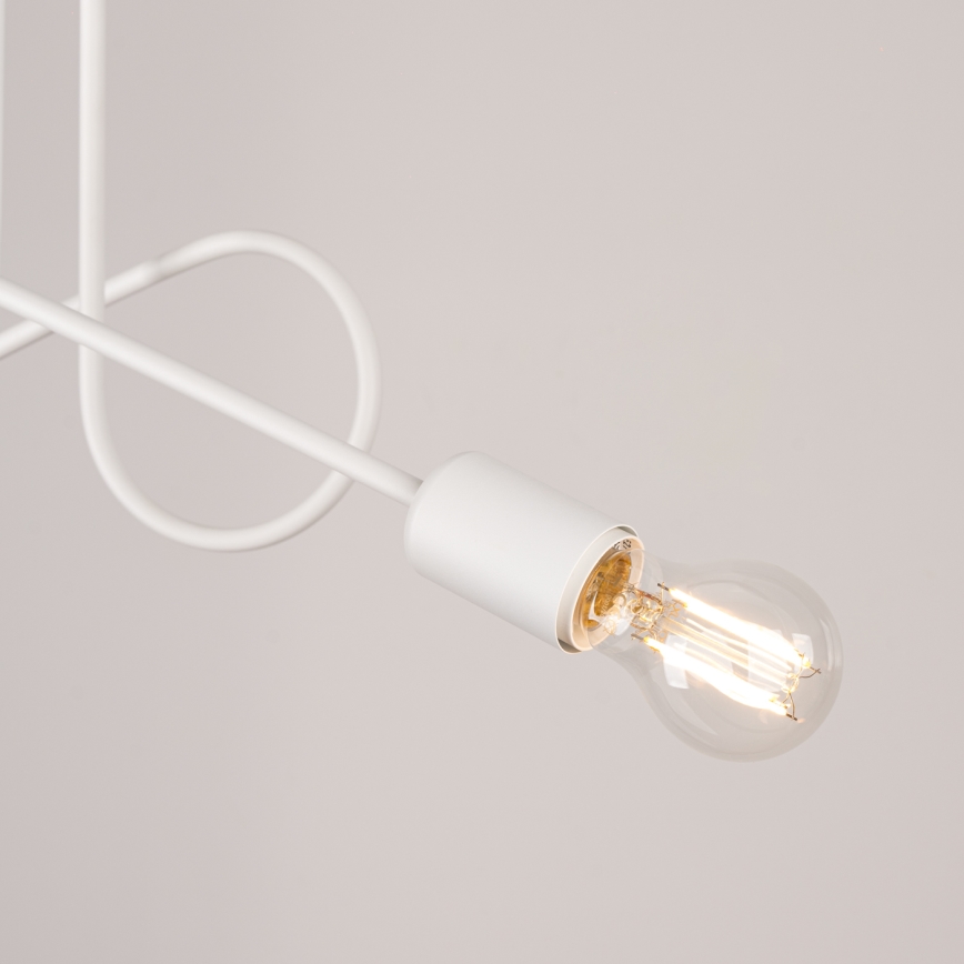 Lestenec LOOP 2xE27/15W/230V bela