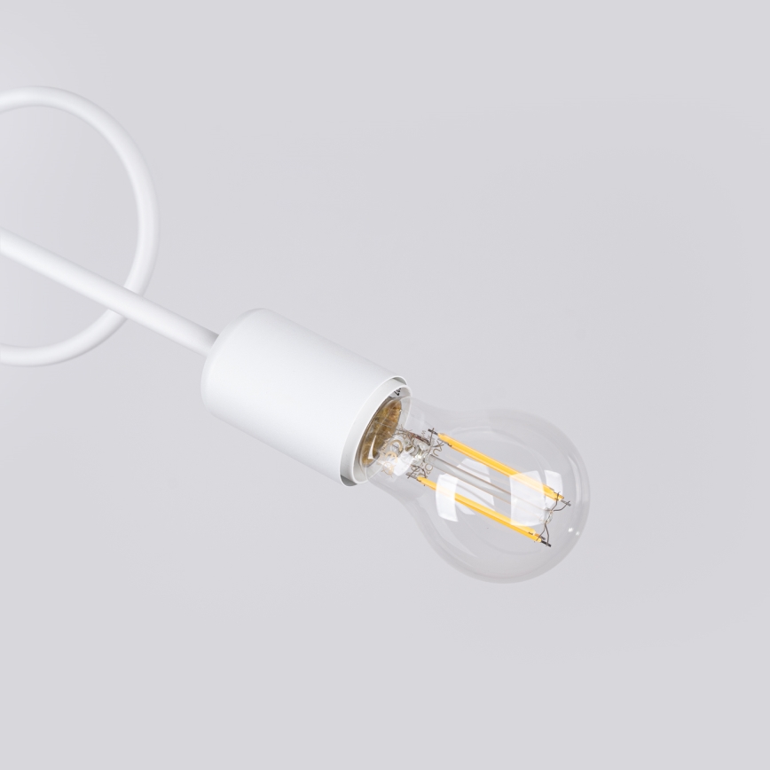 Lestenec LOOP 2xE27/15W/230V bela
