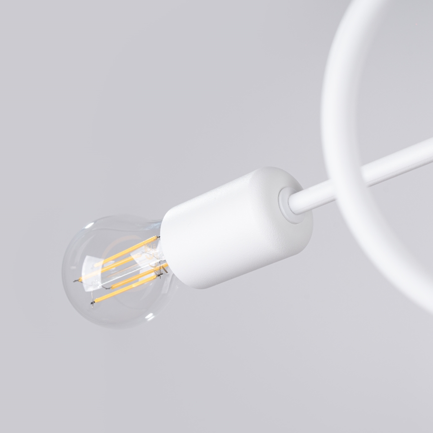 Lestenec LOOP 2xE27/15W/230V bela