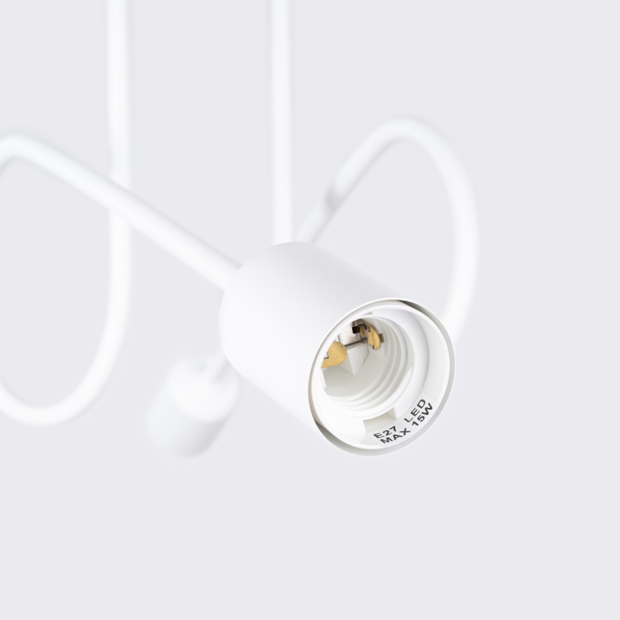 Lestenec LOOP 2xE27/15W/230V bela