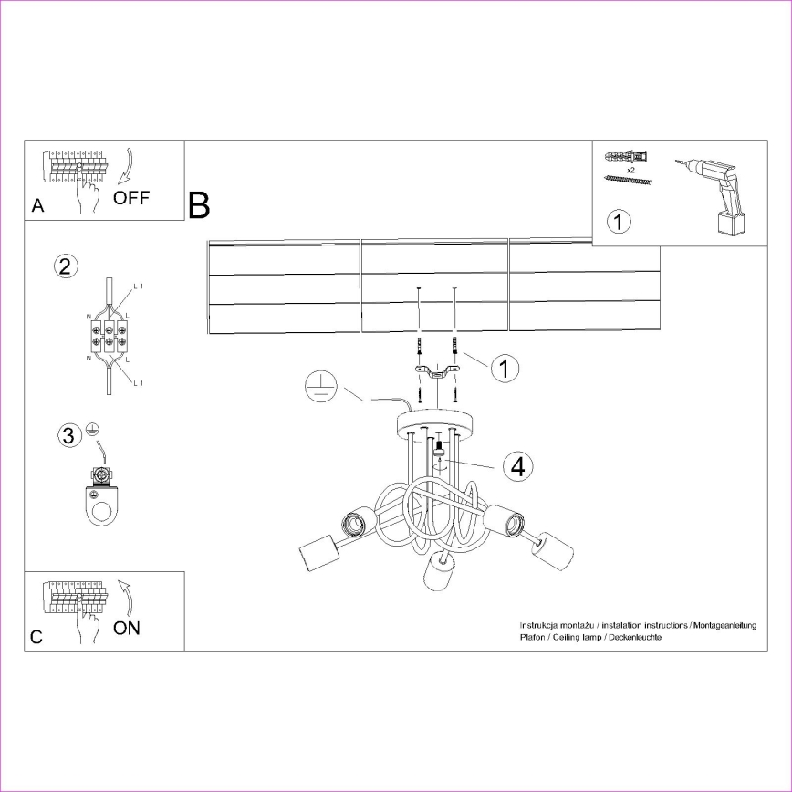 Lestenec EMBER 5xE27/15W/230V črna/bež/bukev