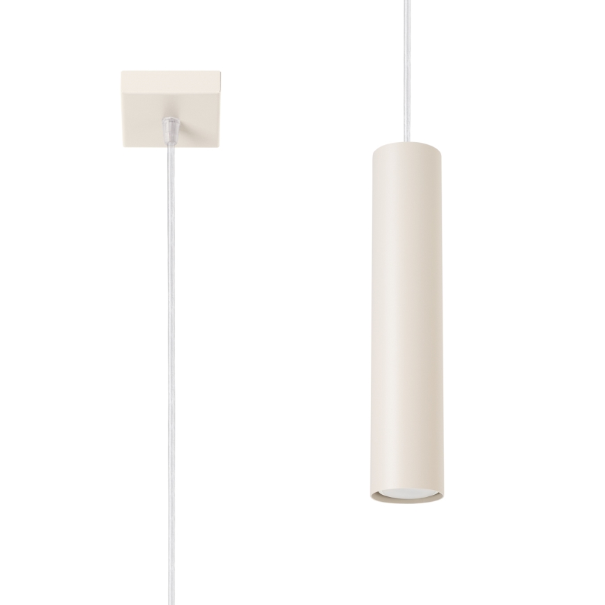 Lestenec na vrvici LAGOS 1xGU10/10W/230V krem barva