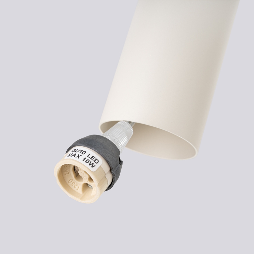 Lestenec na vrvici LAGOS 2xGU10/10W/230V krem barva