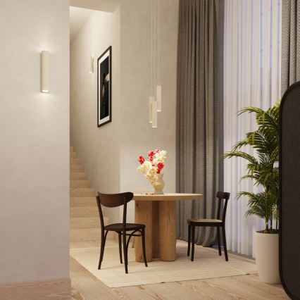 Lestenec na vrvici LAGOS 3xGU10/10W/230V krem barva