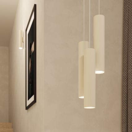 Lestenec na vrvici LAGOS 3xGU10/10W/230V krem barva