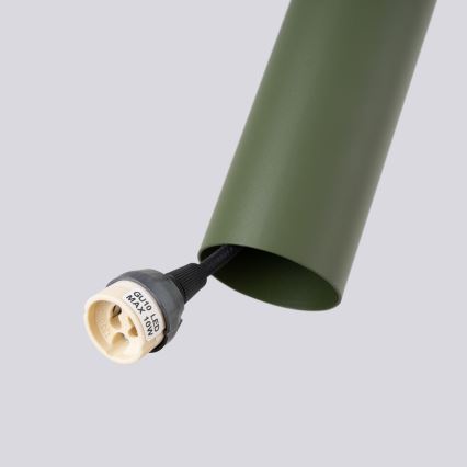 Lestenec na vrvici LAGOS 2xGU10/10W/230V zelena