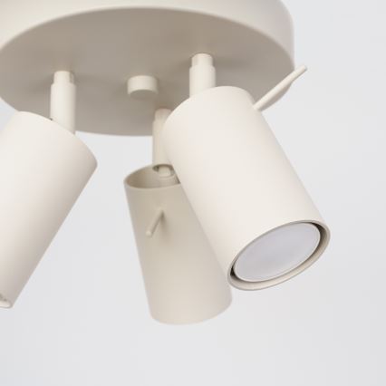 Reflektor RING 3xGU10/10W/230V krem barva