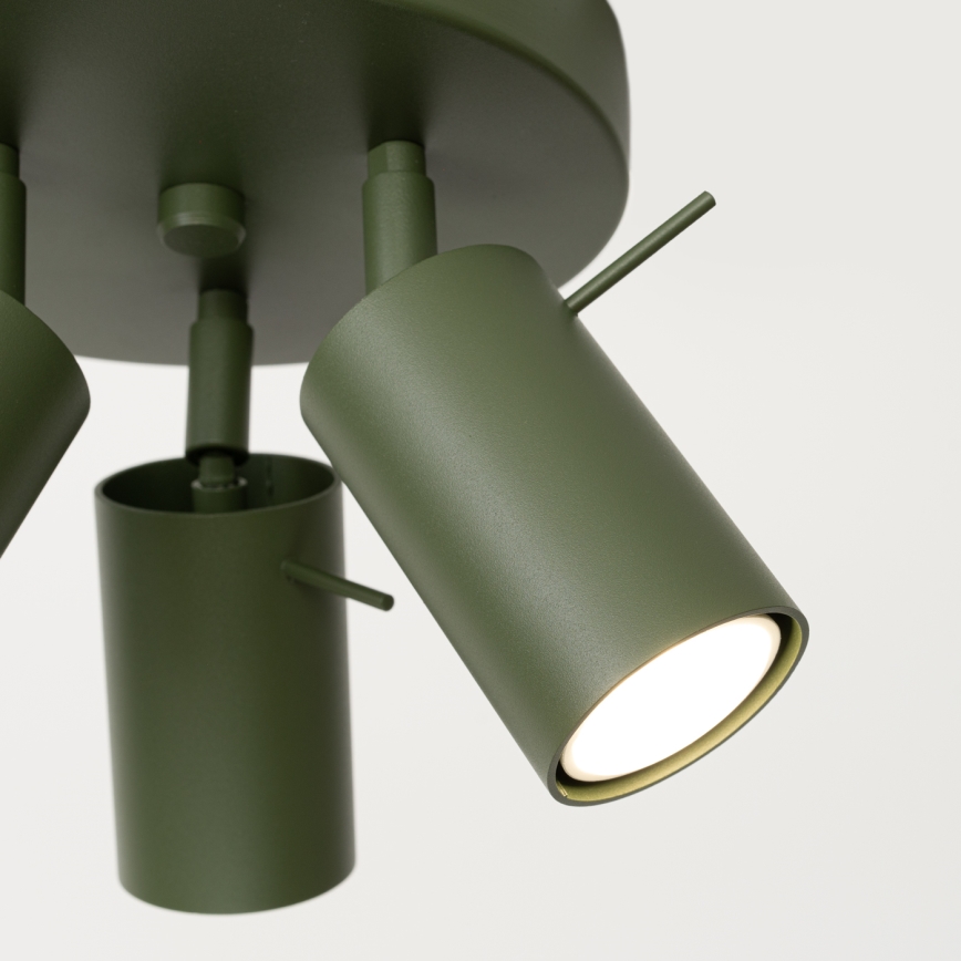 Reflektor RING 3xGU10/10W/230V zelena