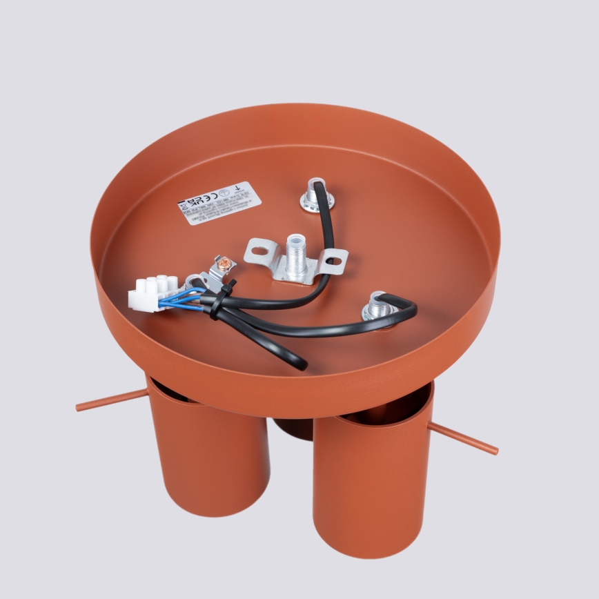 Reflektor RING 3xGU10/10W/230V rdeča