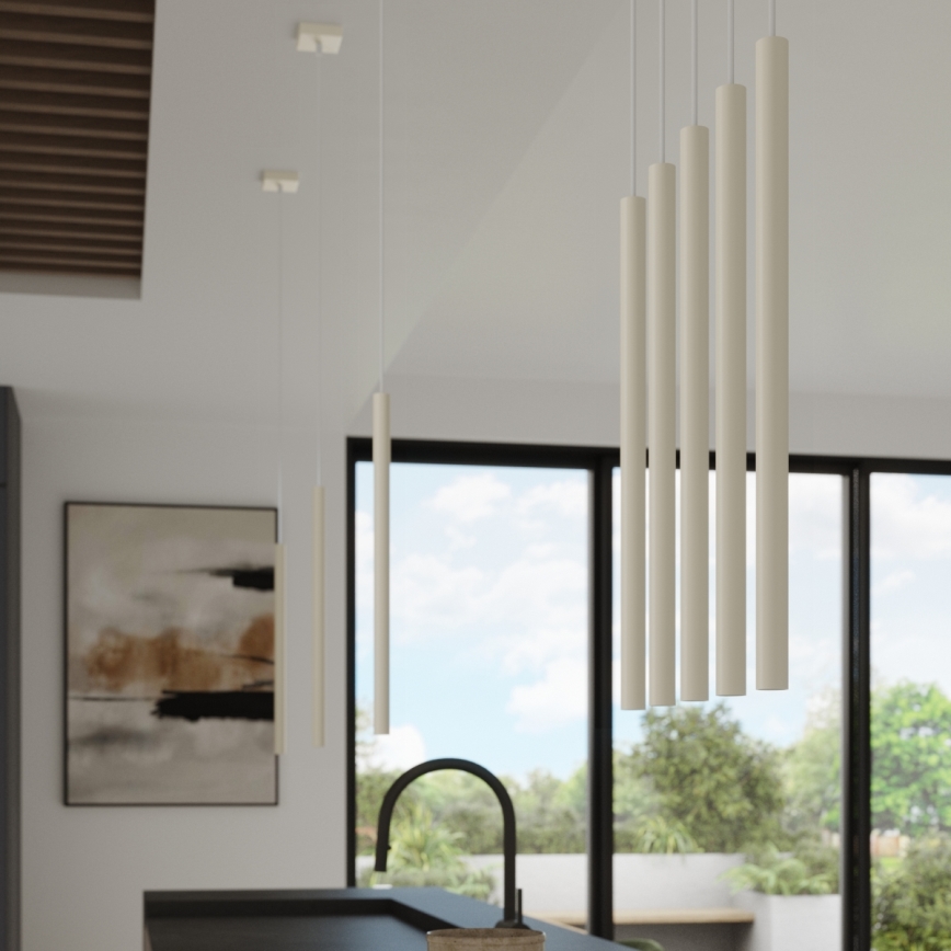 Lestenec na vrvici PASTELO 1xG9/8W/230V krem barva