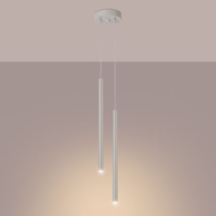 Lestenec na vrvici PASTELO 2xG9/8W/230V krem barva