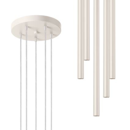 Lestenec na vrvici PASTELO 5xG9/8W/230V krem barva