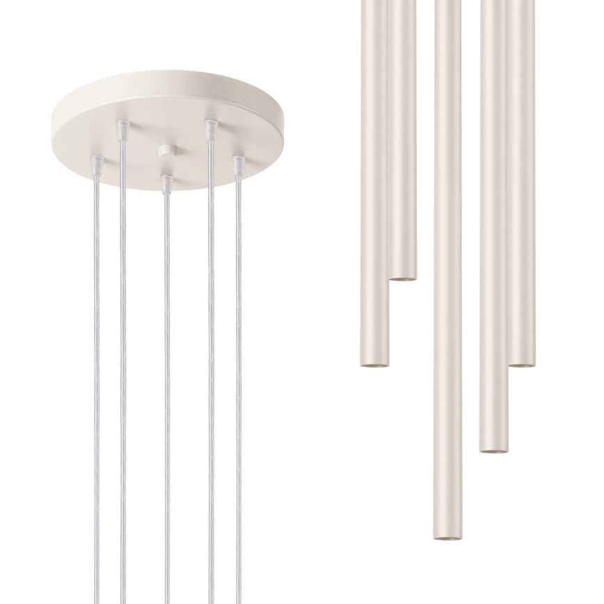 Lestenec na vrvici PASTELO 5xG9/8W/230V krem barva