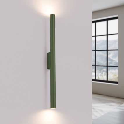 Stenska svetilka PASTELO 2xG9/8W/230V zelena