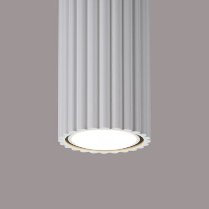 Reflektor KARBON 1xGU10/10W/230V 10 cm bela