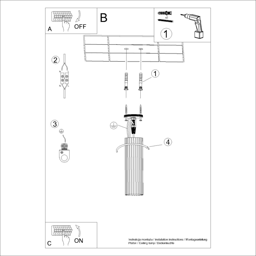 Reflektor KARBON 1xGU10/10W/230V 20 cm bela