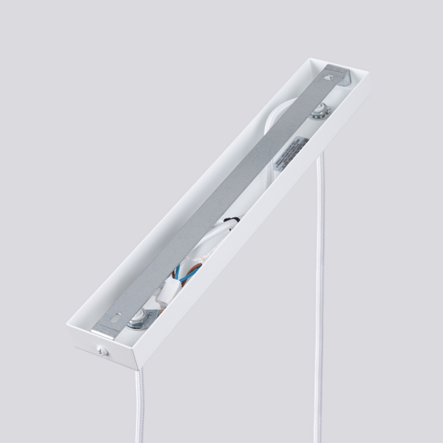 Lestenec na vrvici KARBON 2xGU10/10W/230V bela