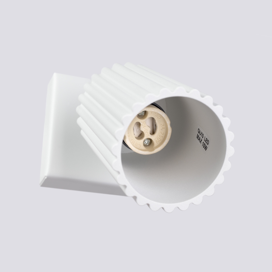 Stenski reflektor KARBON 1xGU10/10W/230V bela