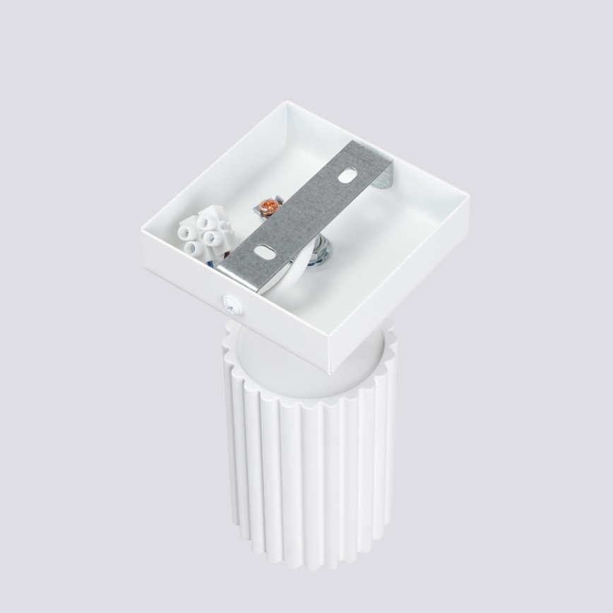 Stenski reflektor KARBON 1xGU10/10W/230V bela
