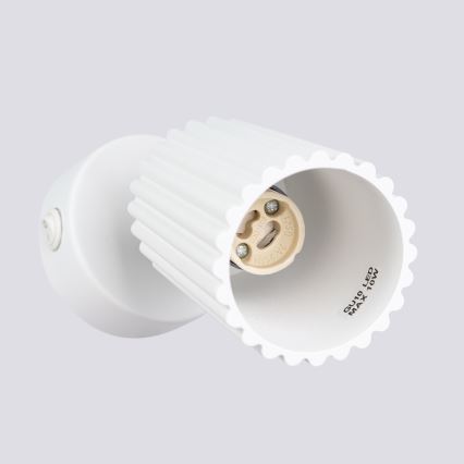 Stenski reflektor KARBON 1xGU10/10W/230V bela