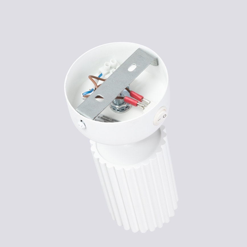 Stenski reflektor KARBON 1xGU10/10W/230V bela