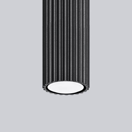 Reflektor KARBON 1xGU10/10W/230V 20 cm črna