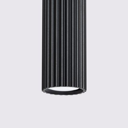 Lestenec na vrvici KARBON 1xGU10/10W/230V črna