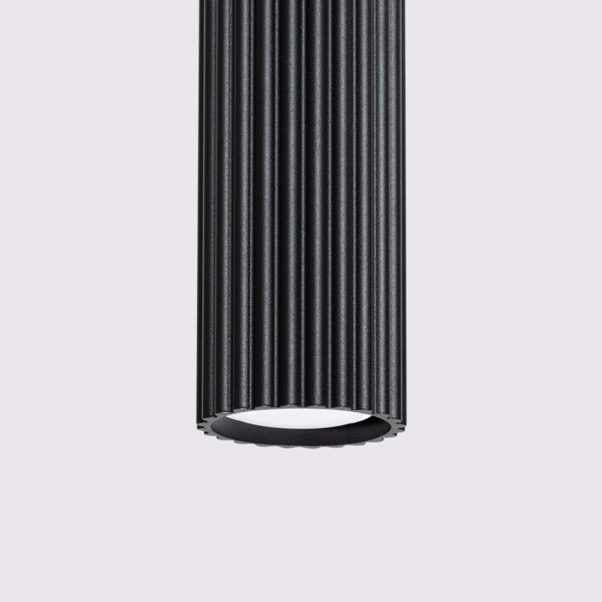 Lestenec na vrvici KARBON 1xGU10/10W/230V črna