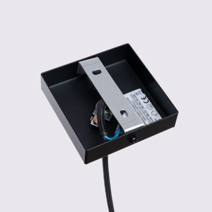 Lestenec na vrvici KARBON 1xGU10/10W/230V črna