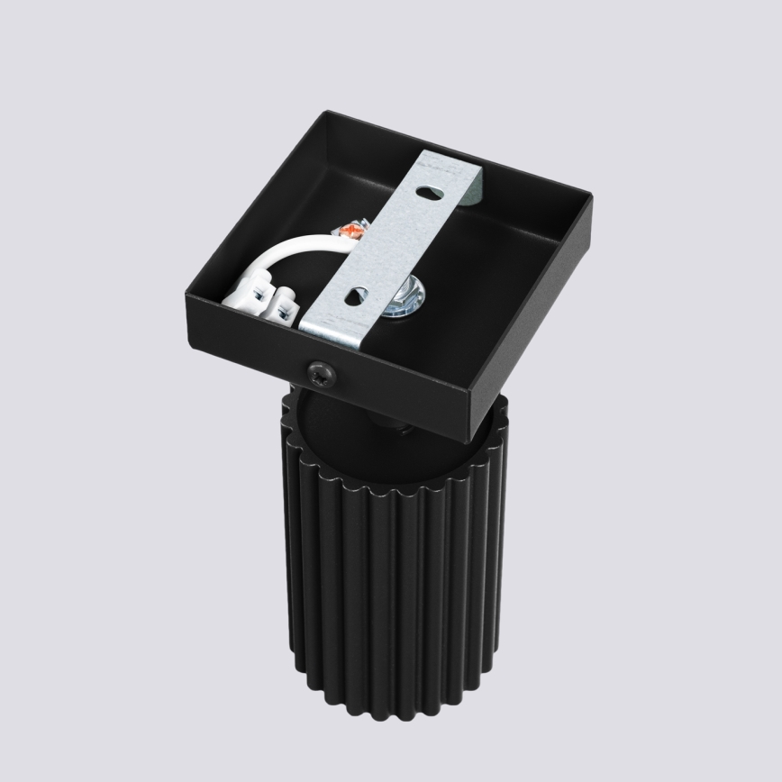 Stenski reflektor KARBON 1xGU10/10W/230V črna