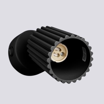 Stenski reflektor KARBON 1xGU10/10W/230V črna