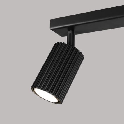 Reflektor KARBON 2xGU10/10W/230V črna