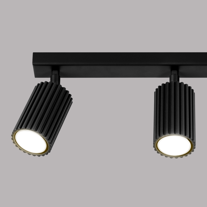 Reflektor KARBON 3xGU10/10W/230V črna