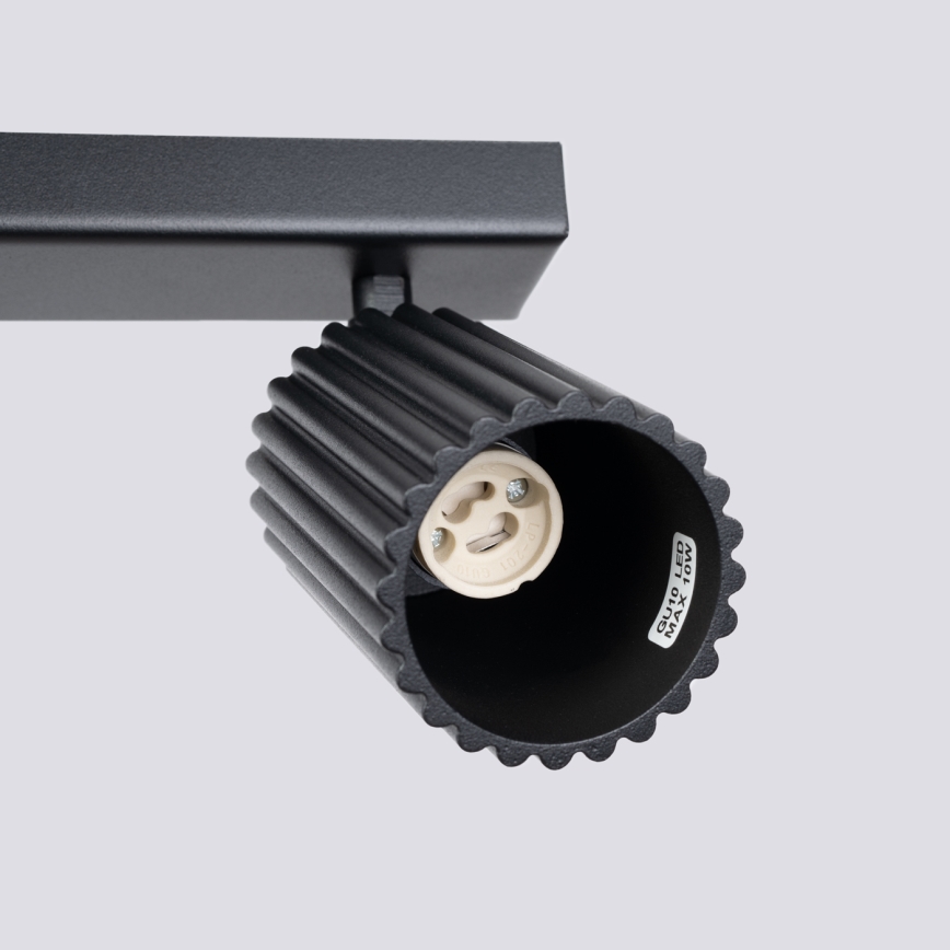 Reflektor KARBON 3xGU10/10W/230V črna