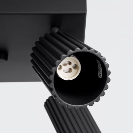 Reflektor KARBON 4xGU10/10W/230V črna