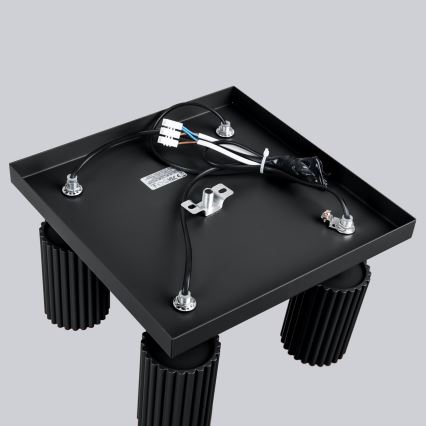 Reflektor KARBON 4xGU10/10W/230V črna